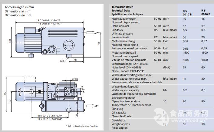 busch普旭真空泵r50016b/c