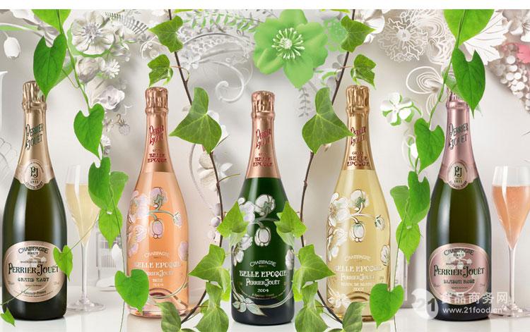 perrierjouet香槟批发巴黎之花价格表玫瑰香槟