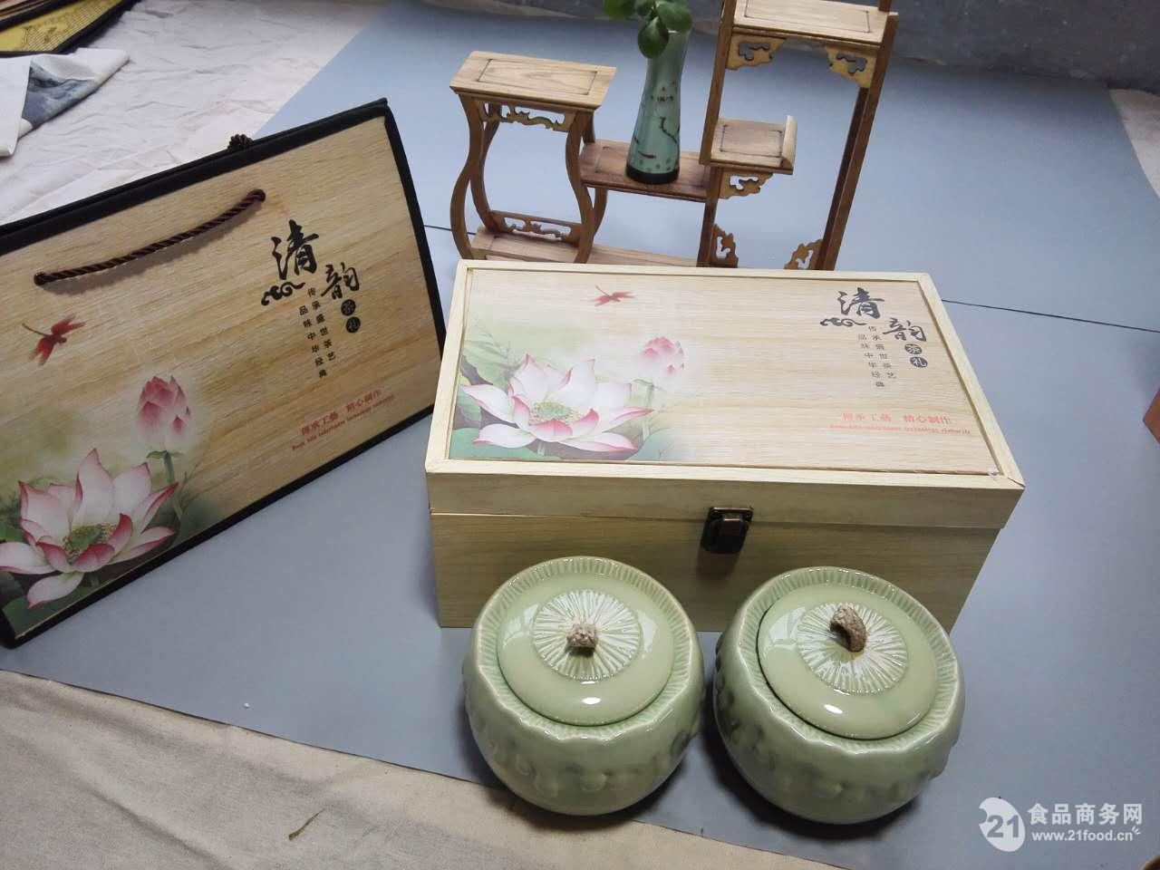 订做茶叶盒竹子盒瓷罐茶叶盒茶叶瓷罐厂家